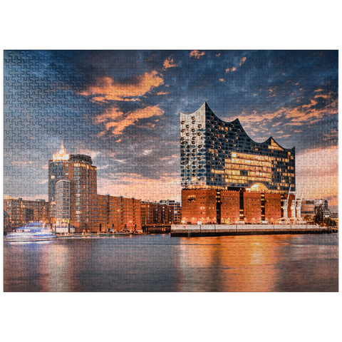 puzzleplate The Elbe Philharmonic Hall in Hamburg 1000 Jigsaw Puzzle