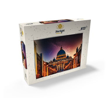 Vatican City. Illuminated St. Peter's Basilica in Vatican City by Night 1000 Jigsaw Puzzle box view1