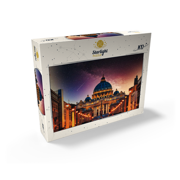 Vatican City. Illuminated St. Peters Basilica in Vatican City by Night 100 Jigsaw Puzzle box view1