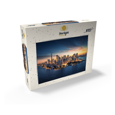 New York City panoramic skyline at sunrise. 1000 Jigsaw Puzzle box view1