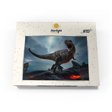 Tyrannosaurus Rex, in a harsh prehistoric world 1000 Jigsaw Puzzle box view1