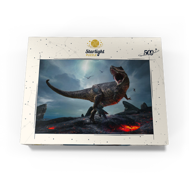 Tyrannosaurus Rex in a harsh prehistoric world 500 Jigsaw Puzzle box view1