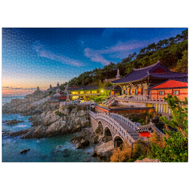 puzzleplate Beautiful sunrise Haedong Yongongs Temple Busan, Korea 1000 Jigsaw Puzzle