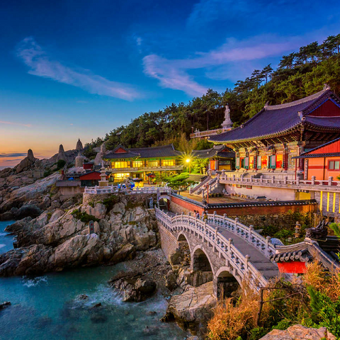 Beautiful sunrise Haedong Yongongs Temple Busan Korea 100 Jigsaw Puzzle 3D Modell