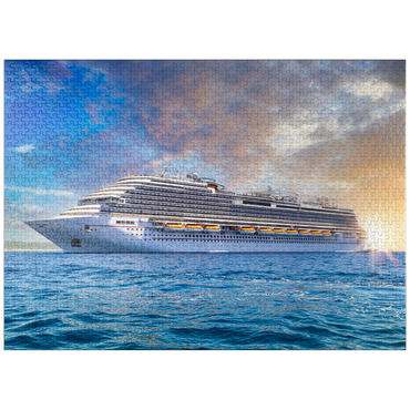 puzzleplate Cruise ship in the Caribbean 1000 Jigsaw Puzzle