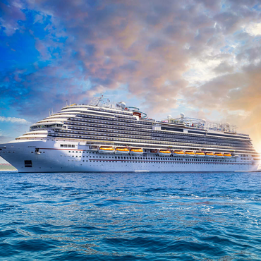 Cruise ship in the Caribbean 100 Jigsaw Puzzle 3D Modell