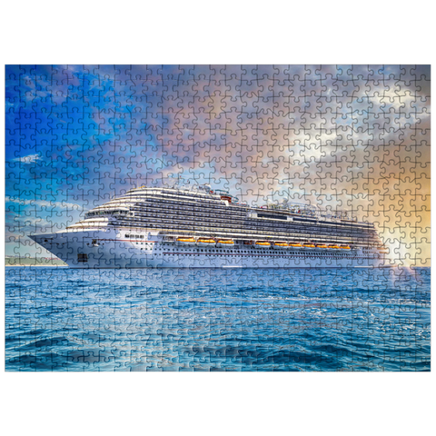 puzzleplate Cruise ship in the Caribbean 500 Jigsaw Puzzle