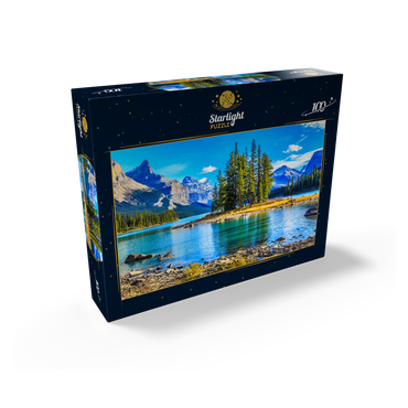 Spirit Island in Maligne Lake - Jasper National Park Canada 100 Jigsaw Puzzle box view1