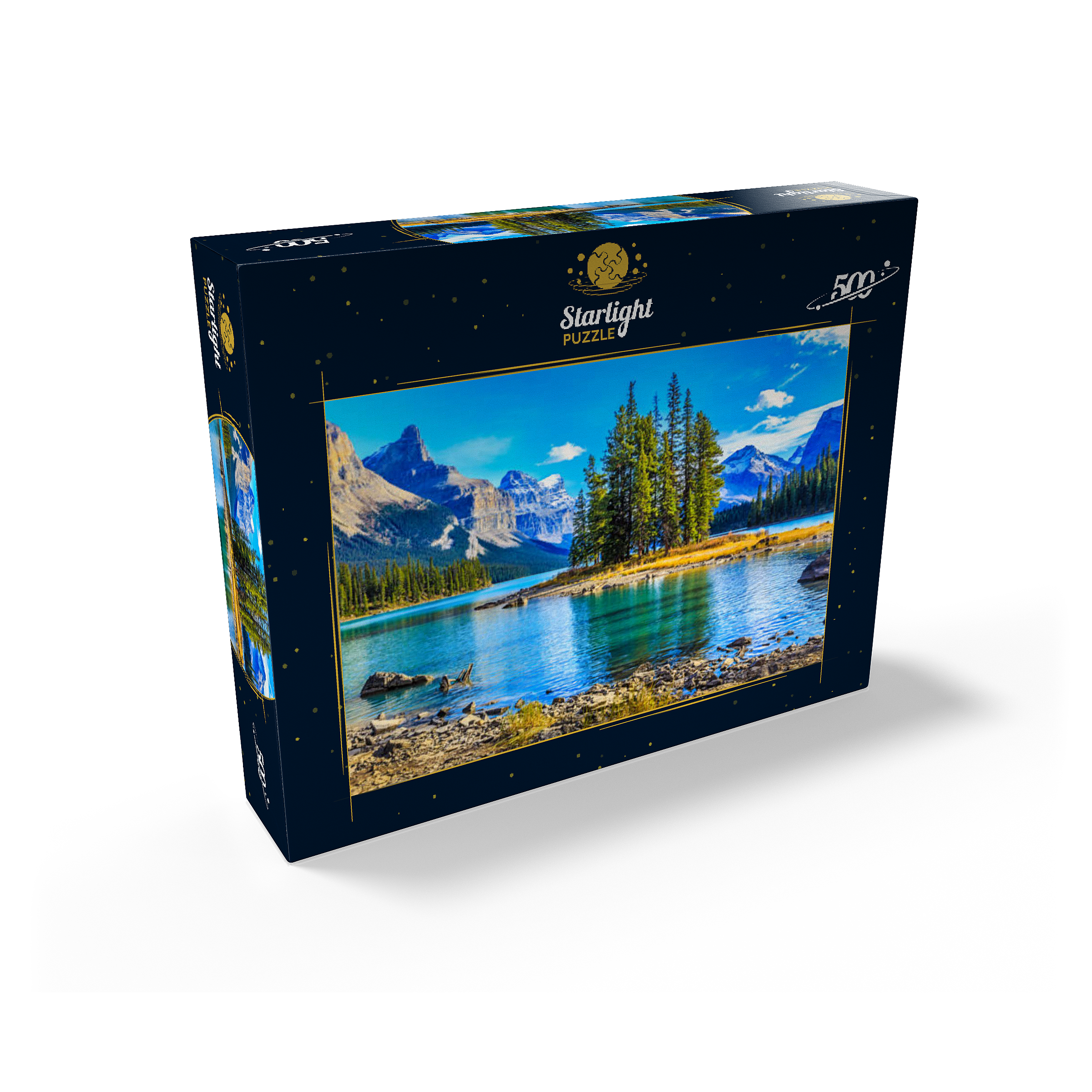 MyPuzzle Canada: Jasper National Park 500-Piece Jigsaw Puzzle - Vintage Travel Poster For Adults