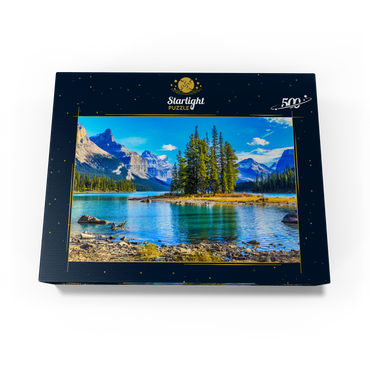 Spirit Island in Maligne Lake - Jasper National Park Canada 500 Jigsaw Puzzle box view1