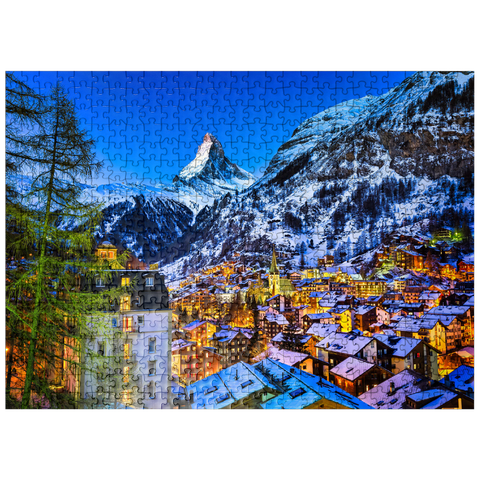 puzzleplate Zermatt and the Matterhorn Switzerland 500 Jigsaw Puzzle