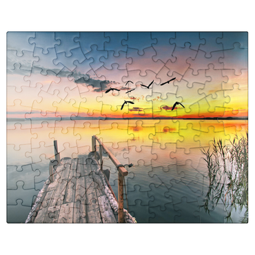puzzleplate Pier in the clouds 100 Jigsaw Puzzle