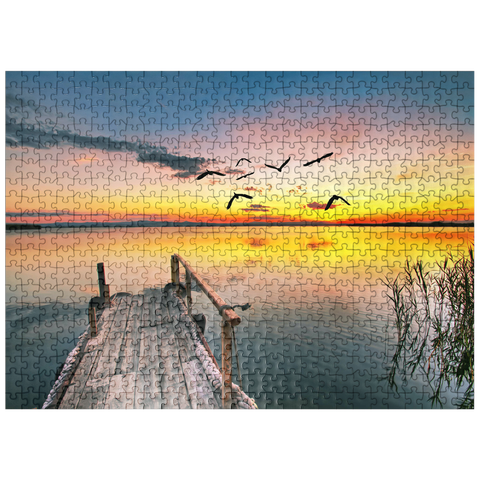 puzzleplate Pier in the clouds 500 Jigsaw Puzzle
