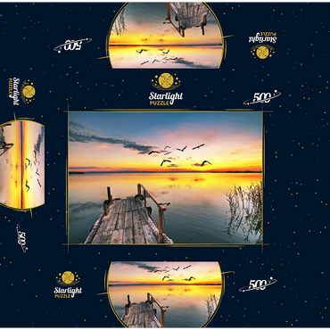 Pier in the clouds 500 Jigsaw Puzzle box 3D Modell