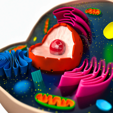 The structure of a biological cell 3D model 100 Jigsaw Puzzle 3D Modell