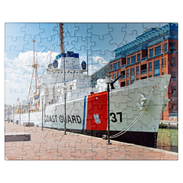 puzzleplate Taney WHEC-37 Coast Guard vessel at the Maritime Museum in Baltimore Maryland 100 Jigsaw Puzzle