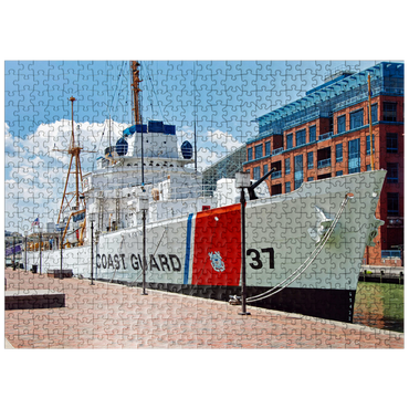 puzzleplate Taney WHEC-37 Coast Guard vessel at the Maritime Museum in Baltimore Maryland 500 Jigsaw Puzzle