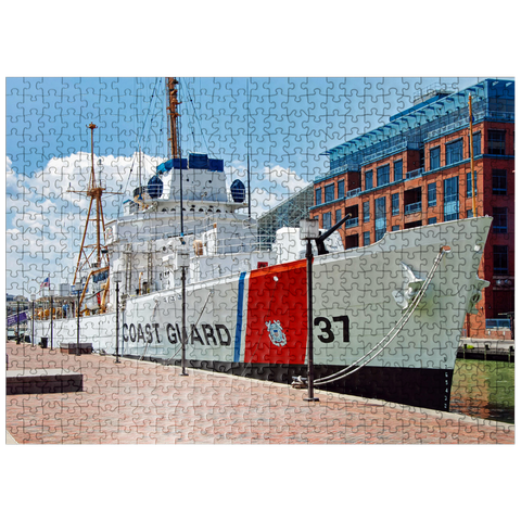 puzzleplate Taney WHEC-37 Coast Guard vessel at the Maritime Museum in Baltimore Maryland 500 Jigsaw Puzzle