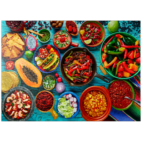 puzzleplate Mexican food 1000 Jigsaw Puzzle