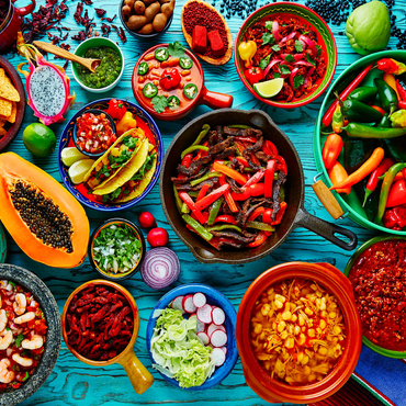 Mexican food 1000 Jigsaw Puzzle 3D Modell