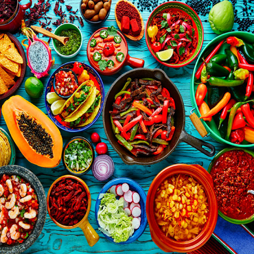 Mexican food 100 Jigsaw Puzzle 3D Modell