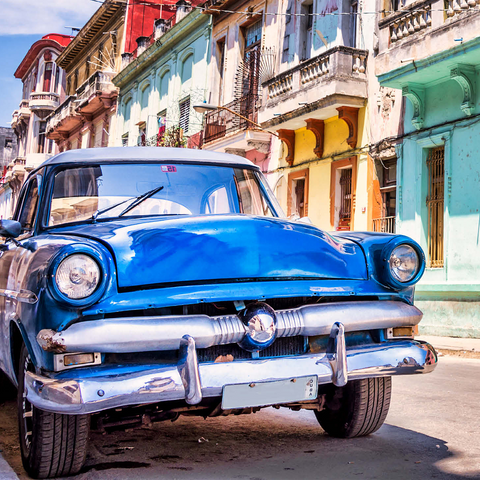 Vintage car in Havana Cuba 500 Jigsaw Puzzle 3D Modell