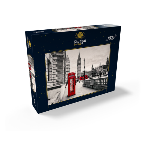 Red telephone box in London 1000 Jigsaw Puzzle box view1