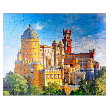 puzzleplate Palácio Nacional da Pena in Sintra Lisbon Portugal 100 Jigsaw Puzzle