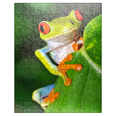 puzzleplate Green tree frog 100 Jigsaw Puzzle