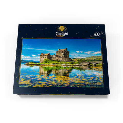 Eilean Donan Castle on a warm summer day - Dornie, Scotland 100 Jigsaw Puzzle box view1