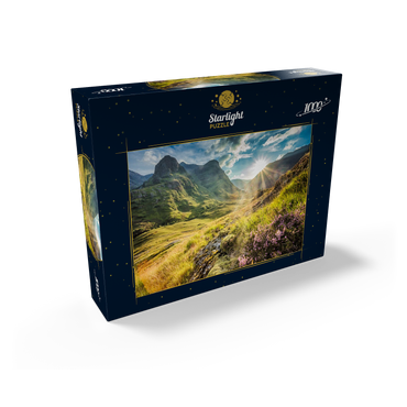 Valley view below the mountains of Glencoe, Lochaber, Highlands, Scotland 1000 Jigsaw Puzzle box view1