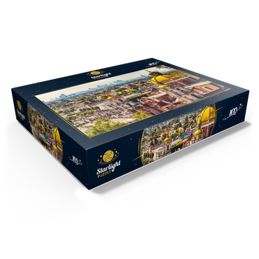 Domes of the old basilica and cityscape of Mexico City 100 Jigsaw Puzzle box view1