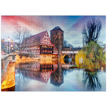 puzzleplate Nuremberg in sunlight 1000 Jigsaw Puzzle