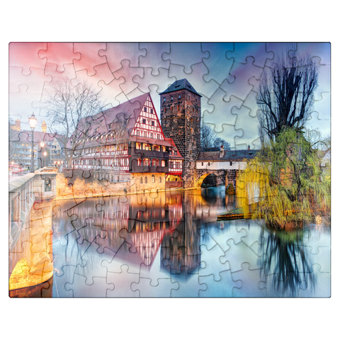 puzzleplate Nuremberg in sunlight 100 Jigsaw Puzzle