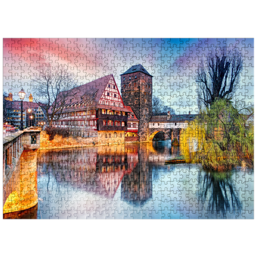 puzzleplate Nuremberg in sunlight 500 Jigsaw Puzzle