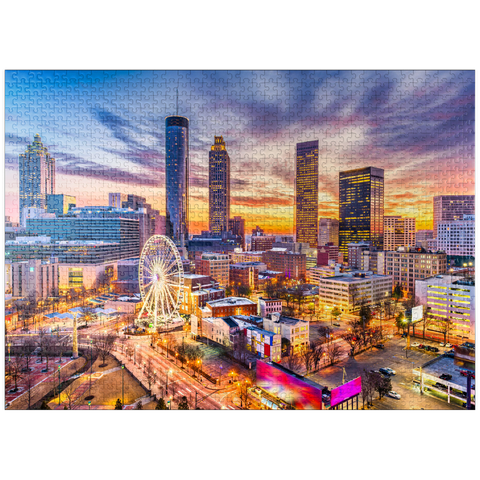 puzzleplate Skyline of downtown Atlanta, Georgia 1000 Jigsaw Puzzle
