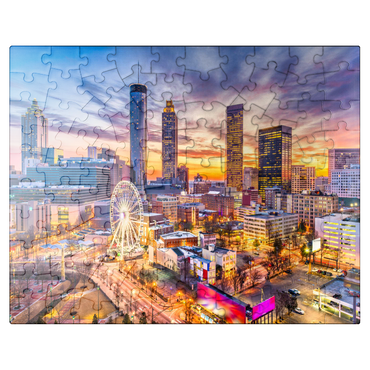 puzzleplate Skyline of downtown Atlanta, Georgia 100 Jigsaw Puzzle