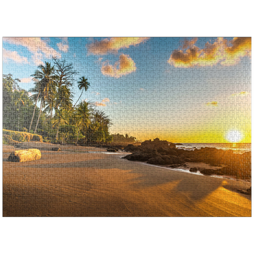 puzzleplate Tropical sunset on the Pacific coast of Costa Rica 1000 Jigsaw Puzzle