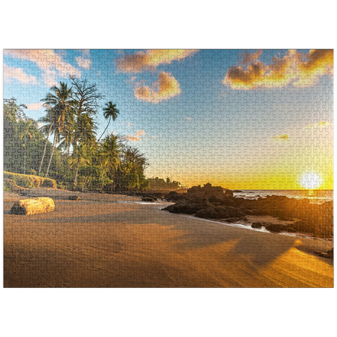 puzzleplate Tropical sunset on the Pacific coast of Costa Rica 1000 Jigsaw Puzzle