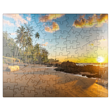 puzzleplate Tropical sunset on the Pacific coast of Costa Rica 100 Jigsaw Puzzle