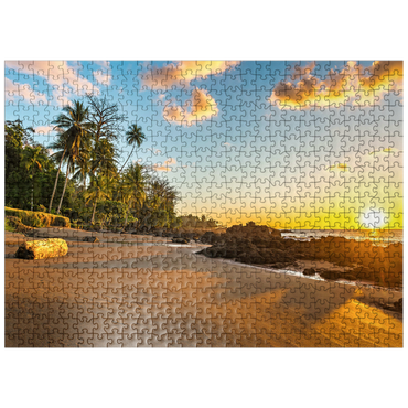 puzzleplate Tropical sunset on the Pacific coast of Costa Rica 500 Jigsaw Puzzle