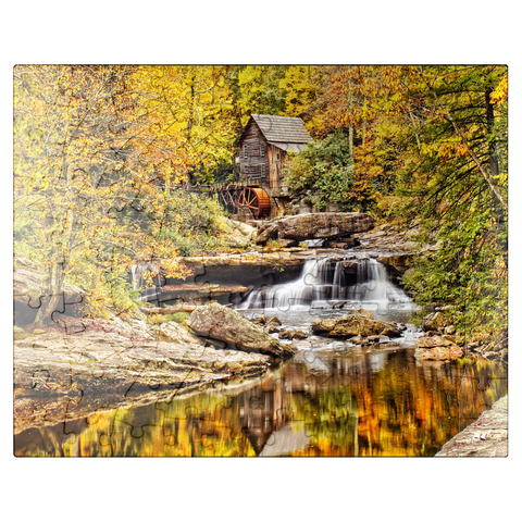 puzzleplate The Glade Creek Grist Mill in Babcock State Park in southern West Virginia. 100 Jigsaw Puzzle