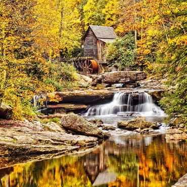 The Glade Creek Grist Mill in Babcock State Park in southern West Virginia. 100 Jigsaw Puzzle 3D Modell