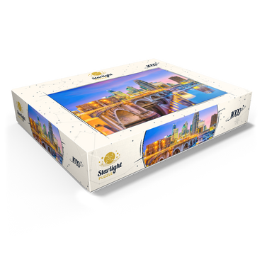 Skyline of downtown Minneapolis in Minnesota, USA 1000 Jigsaw Puzzle box view1
