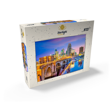 Skyline of downtown Minneapolis in Minnesota, USA 1000 Jigsaw Puzzle box view1