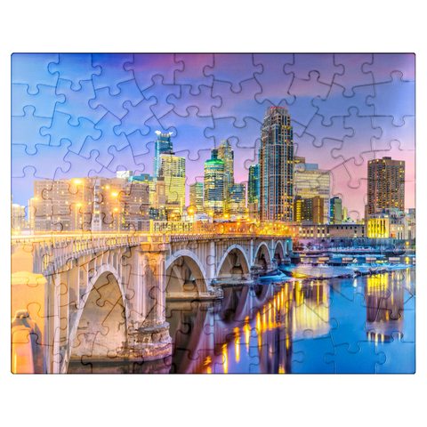 puzzleplate Skyline of downtown Minneapolis in Minnesota, USA 100 Jigsaw Puzzle
