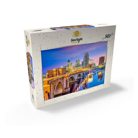 Skyline of downtown Minneapolis in Minnesota, USA 500 Jigsaw Puzzle box view1