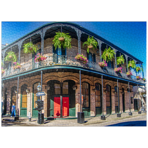 puzzleplate French Quarter in New Orleans, Louisiana 1000 Jigsaw Puzzle