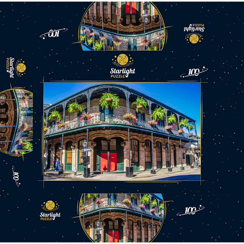 French Quarter in New Orleans, Louisiana 100 Jigsaw Puzzle box 3D Modell