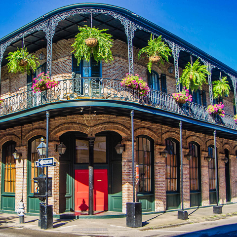 French Quarter in New Orleans, Louisiana 500 Jigsaw Puzzle 3D Modell